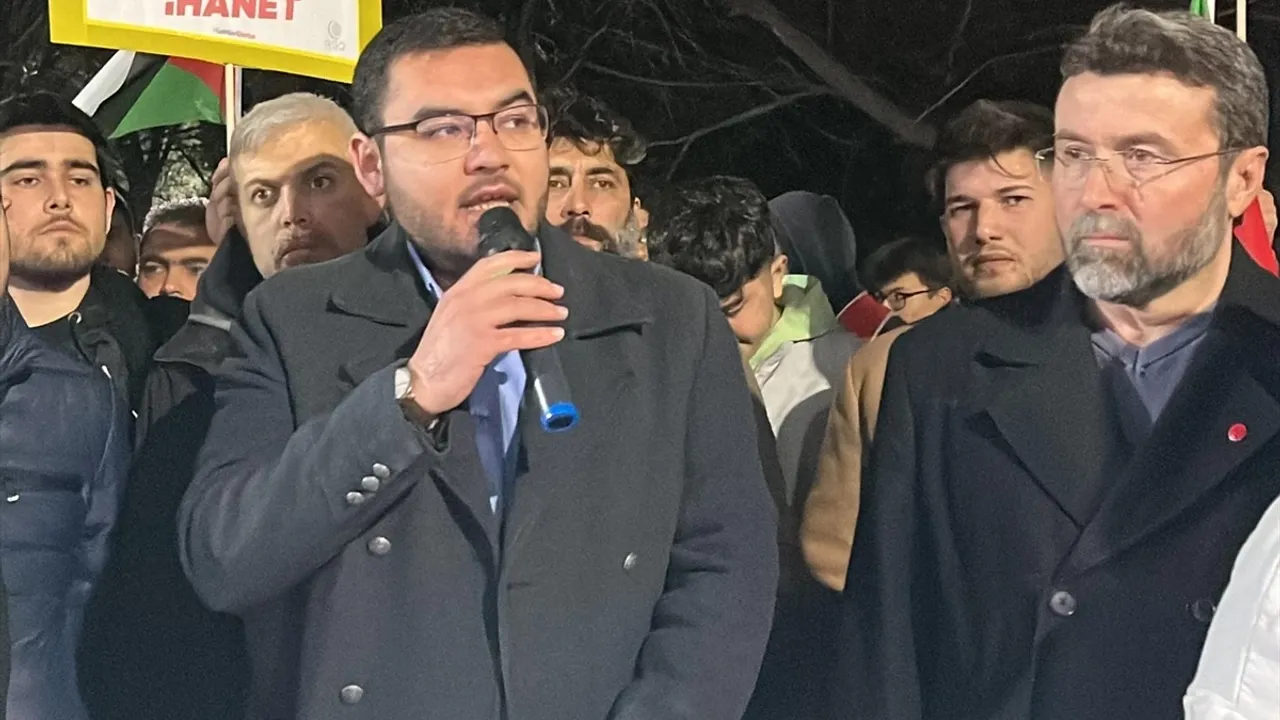 Burdur'da Gazze'ye destek gösterisi düzenlendi