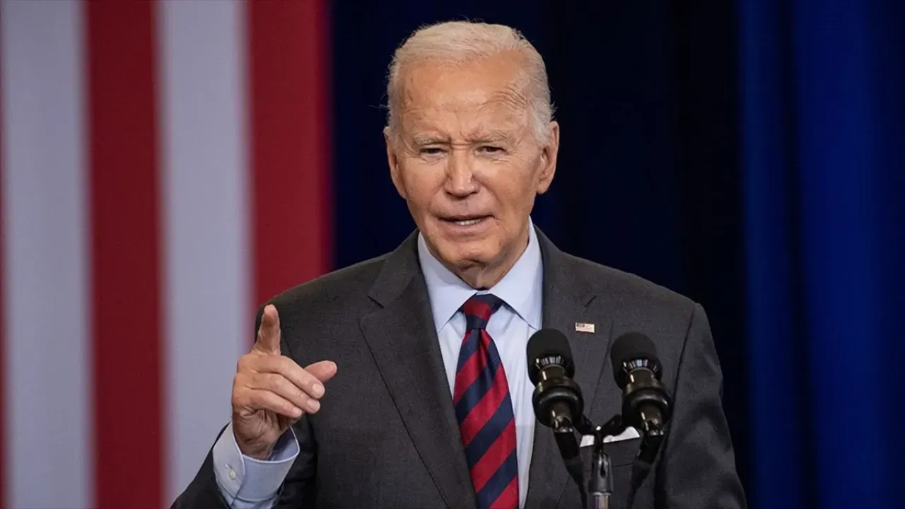 Biden'ın konuşması, Filistin'e destek sloganıyla bölündü