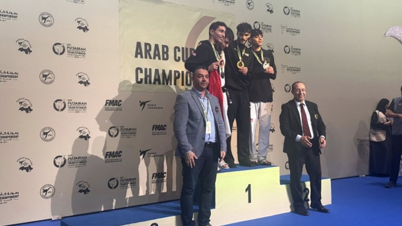 Ömer Hantuli tekvandoda Filistin'e altın getirdi