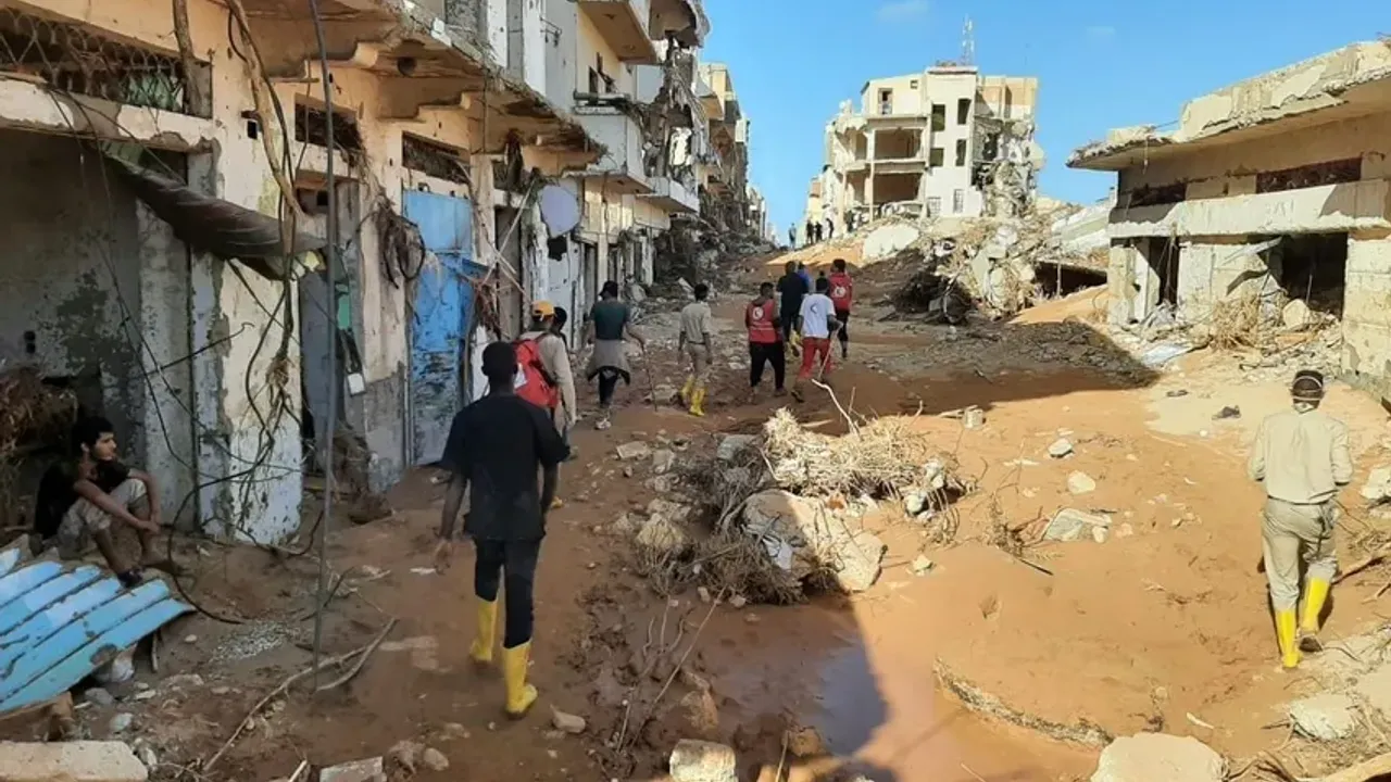 Libya'da selde kaybolanları arama çalışmaları devam ediyor