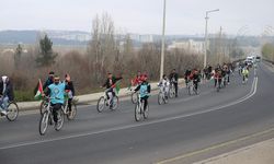 Diyarbakır'da "Filistin için pedal çevir" etkinliği