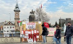 Kayseri'de kurulan temsili "Uluslararası Ceza Mahkemesi"nde Gazze'ye dikkat çekiliyor