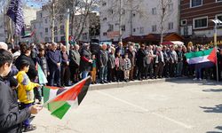 Gazze'ye yönelik saldırılar Adıyaman'da protesto edildi