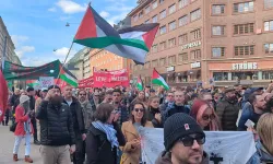 Stockholm'de Gazze'ye destek gösterileri düzenlendi