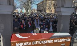 Gazze'den tedavi için getirildiği Ankara'da hayatını kaybeden Filistinli son yolculuğuna uğurlandı