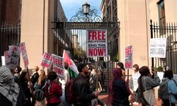 Filistin yanlısı öğrenciler, New York Şehir Üniversitesi'nde gösteri düzenledi