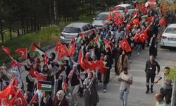 Hacettepeliler Filistin'e destek yürüyüşü düzenledi