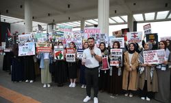 Diyarbakır'daki öğrenciler, Gazze'deki saldırılara tepki gösterdi