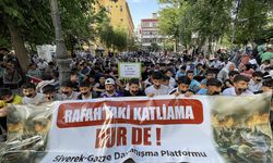 Şanlıurfa'da "sessiz yürüyüş" ile İsrail protesto edildi