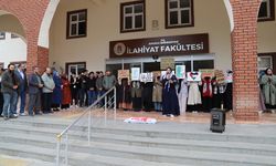Amasya'da üniversite öğrencileri Gazze'ye yönelik saldırıları protesto etti