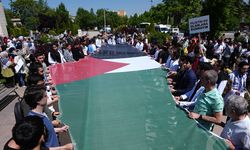 Hacettepe Üniversitesi'nde İsrail'in saldırıları protesto edildi