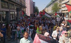 İsveç'te İsrail'in Gazze'ye yönelik saldırıları protesto edildi