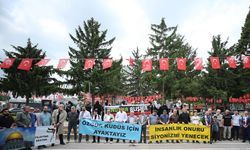 Sakarya'da Gazze'ye yönelik saldırılar protesto edildi