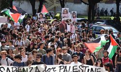 Sapienza Üniversitesi öğrencileri, Filistin'e destek için yürüdü