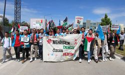 Uşak Üniversitesi'nde Gazze'ye saldırılar protesto edildi
