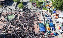 California Üniversitesi'ndeki Filistin gösterileri yeniden başladı