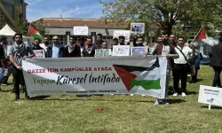Tekirdağ'da üniversite öğrencilerinin Filistin eylemleri devam ediyor