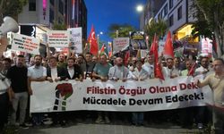 İsrail'in Filistin'e yönelik saldırıları Avcılar'da protesto edildi