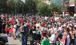 Kırıkkale'de İsrail'in Gazze'ye yönelik saldırıları protesto edildi