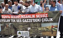 Şırnak'ta, İsrail'in Gazze'ye saldırıları protesto edildi