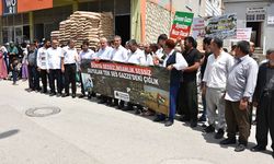 Şırnak'ta İsrail'in Gazze'ye saldırıları protesto edildi