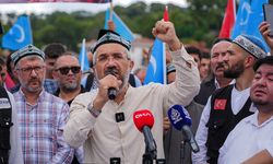 Çin'in İstanbul Başkonsolosluğu önünde Urumçi Katliamı protesto edildi