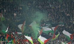 Celtic taraftarları, UEFA Şampiyonlar Ligi maçında Filistin'e destek verdi