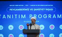 Diyanet İşleri Başkanı Erbaş, Mevlid-i Nebi Haftası Tanıtım Programı'nda konuştu