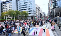 Belçika'da on binlerce kişi İsrail'in Gazze ve Lübnan'a saldırılarını protesto etti