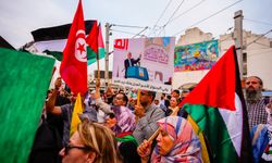 Tunus'ta İsrail'in Gazze ve Lübnan'a yönelik saldırıları protesto edildi