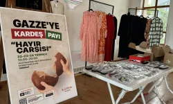 Tekirdağ'da Filistinlilere destek için hayır çarşısı kuruldu