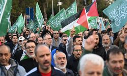 ABD'nin İstanbul Başkonsolosluğu önünde Gazze protestosu