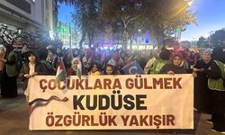 Konya'da Filistinli çocuklara destek yürüyüşü düzenlendi