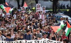 İtalya'da Filistin destekçileri, savunma sanayi şirketi Leonardo'yu protesto etti