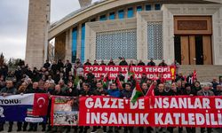 Ankara'da cuma namazı sonrası İsrail protesto edildi