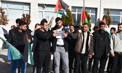 Şırnak'ta üniversite öğrencileri Gazze'ye saldırıları protesto etti