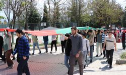Elazığ'da üniversite öğrencileri Gazze'ye destek yürüyüşü düzenledi
