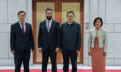 Ahmed Şara, Çinli iş heyetini Halk Sarayı’nda ağırladı