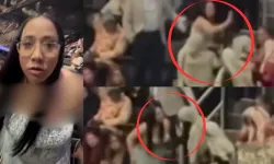 Filistin yanlısı Müslüman kadın, binlerce kişinin önünde darp edildi