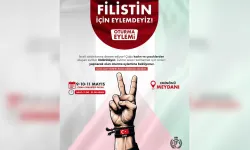Kadınlardan Filistin için oturma eylemi ve basın açıklaması