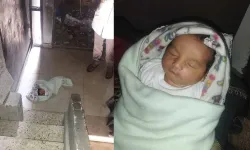 Gazzeli anne, bebeğini "mama alamıyorum" notuyla merdiven boşluğuna bırakı