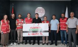 Hatay'da öğrenciler harçlıkları ile sattıkları oyuncakların parasını Filistinli çocuklara bağışladı