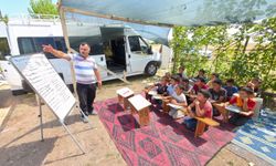 Amasya'da mevsimlik tarım işçilerinin çocukları için Çadır Kur'an Kursu açıldı