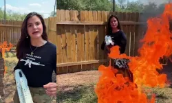 İsrail yanlısı Valentina Gomez, Kur'an-ı Kerim yaktı!