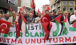 Nevşehir'de Sumud Filosu'na destek yürüyüşü düzenlendi