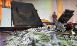 Batı Şeria'da camii kundaklandı