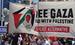 Avustralya'da Filistin'e destek gösterileri yapıldı