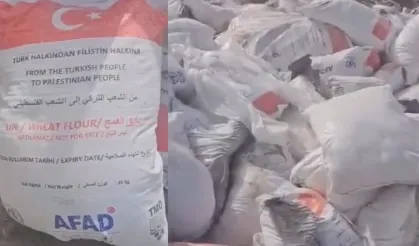 İsrail, Türkiye'den Gazze’ye gönderilen un çuvallarını çöpe attı
