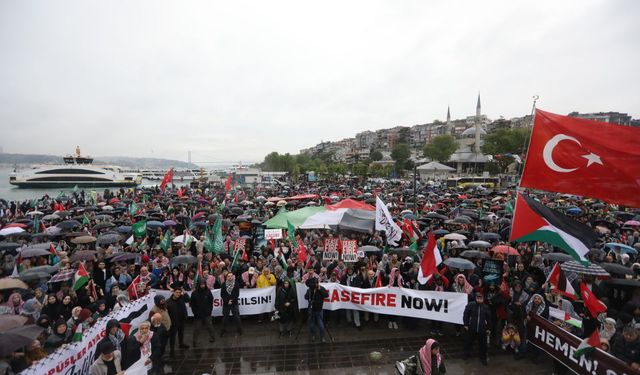 Üsküdar’da "Gazze'yi Unutma" yürüyüşü düzenlendi
