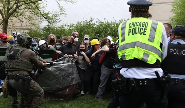 Polis, ABD'nin Massachusetts Teknoloji Enstitüsünde Filistin destekçilerinin çadırlarını topladı